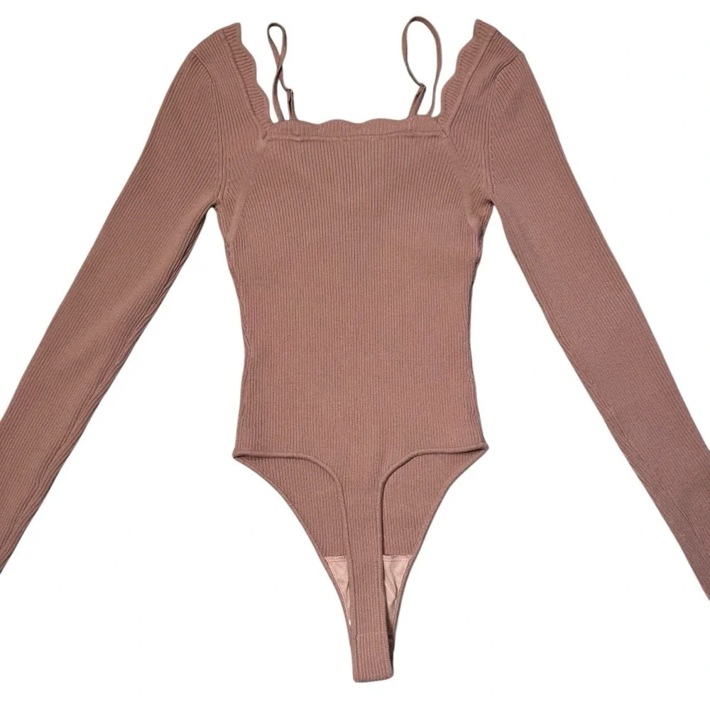 NWT New $98 Free People It Girl Dusty Rose Bodysuit Size XL
